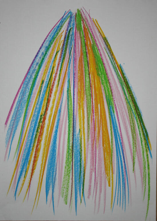 Oil pastel, 420 x 594 mm